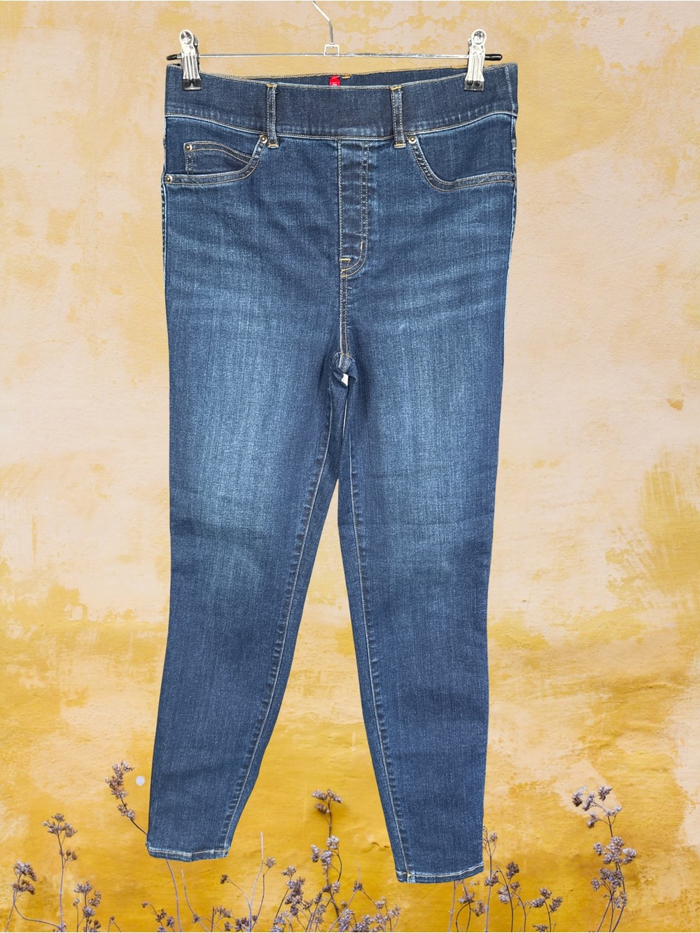 SPANX Women's Dark Blue Stretch Jeggings